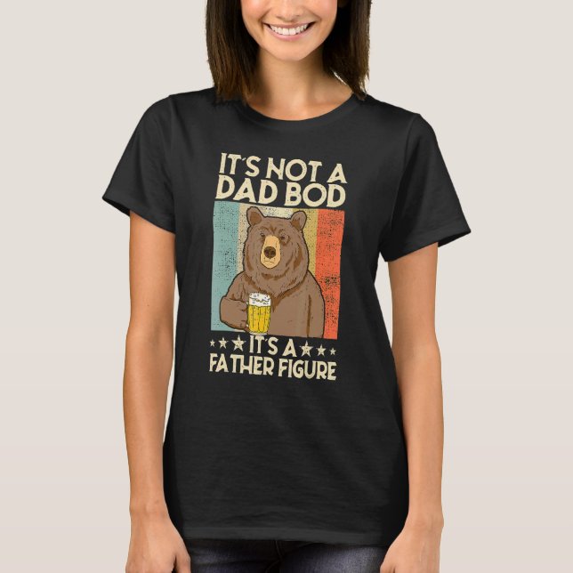 T-shirt Ce n'est pas un papa Bod C'est un père Figure Bièr (Devant)