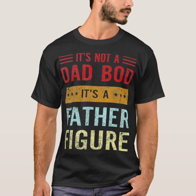 T-shirt Ce n'est pas un papa Bod C'est un père Figure Funn (Devant)