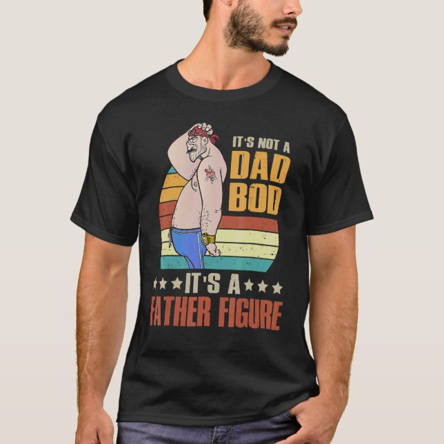 T-shirt Ce n'est pas un papa Bod C'est un père Figure Père (Devant)