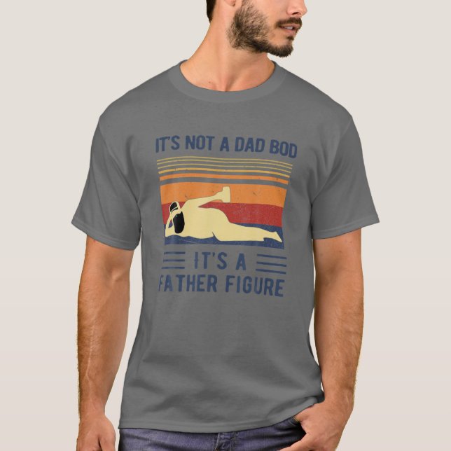 T-shirt Ce n'est pas un papa Bod C'est un père Figure Père (Devant)