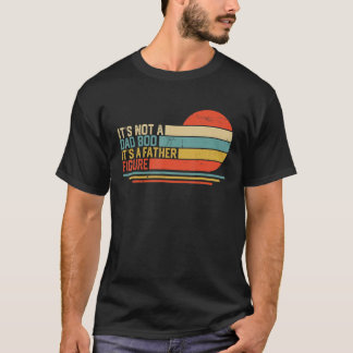 T-shirt Ce n'est pas un papa Bod C'est un père Figure Vint