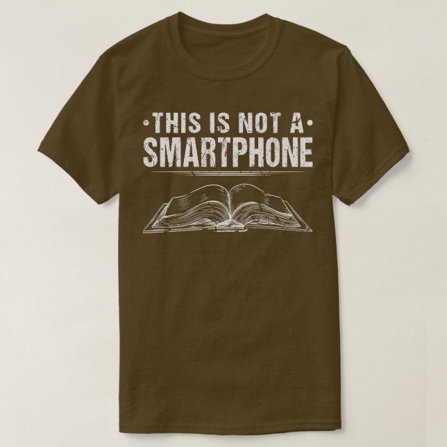 T-shirt Ce N'Est Pas Un Smartphone Livres Mème Drôle Lectu (Design devant)