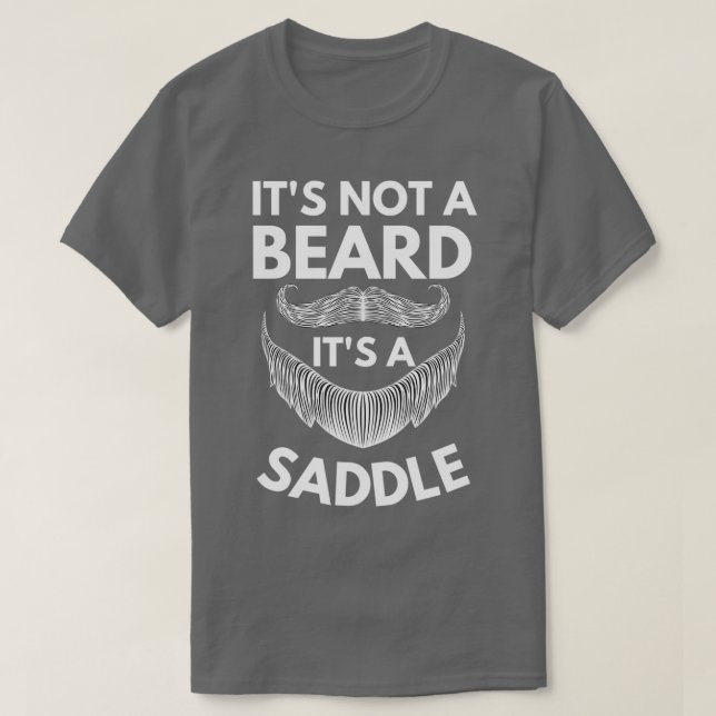 T-shirt Ce N'Est Pas Une Barbe C'Est Un Cadeau À Selle Lov (Design devant)