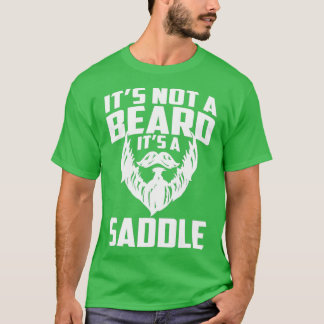 T-shirt Ce N'Est Pas Une Barbe C'Est Une Selle Drôle 2