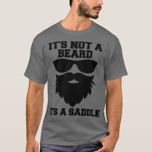 T-shirt Ce N'Est Pas Une Barbe C'Est Une Selle Porté Papa