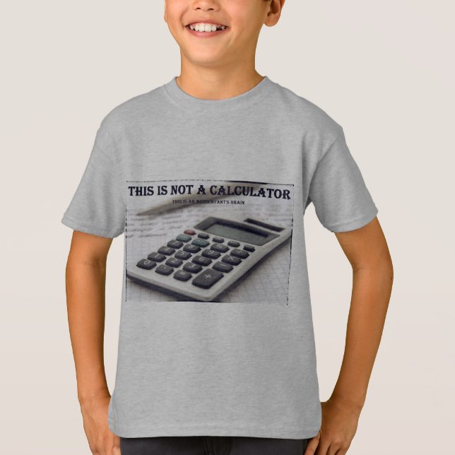 T-shirt "Ce n'est pas une calculatrice " (Devant)