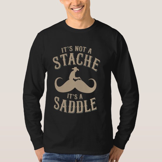 T-shirt Ce n'est pas une moustache, c'est un fer à cheval  (Devant)