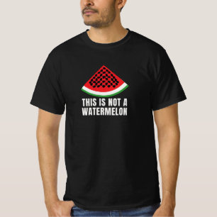 T-shirt Ce n'est pas une pastèque - Palestinien keffiyeh