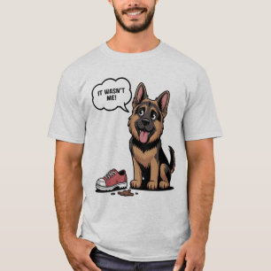 T-shirt Ce n'était pas moi Mignon Chien de Berger Allemand