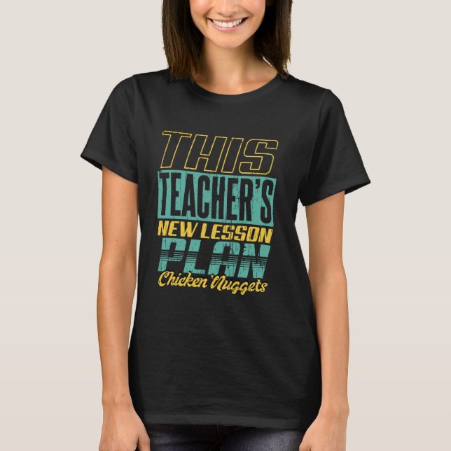 T-shirt Ce nouveau plan de cours de l'enseignant Nuggets d (Devant)