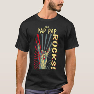 T-shirt Ce Pap Pap Rocks Vintage Retro Concert les années 