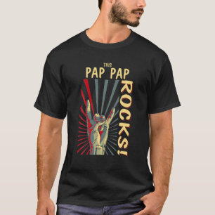 T-shirt Ce Pap Pap Rocks Vintage Retro Concert Les années