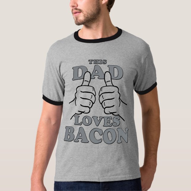 T-shirt Ce papa aime le LARD (Devant)