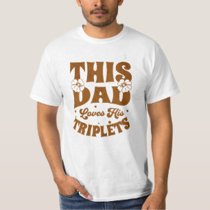 T-shirt Ce Papa Aime Ses Triplets-Fête des pères-Drôle