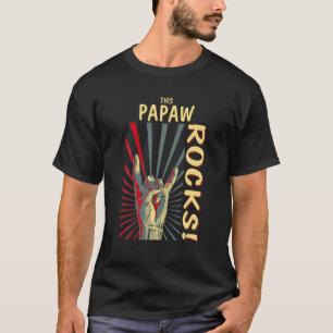 T-shirt Ce Papaw Rocks Vintage Retro Concert Les années 70