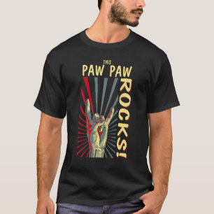 T-shirt Ce Paw Paw Rocks Vintage Retro Concert les années