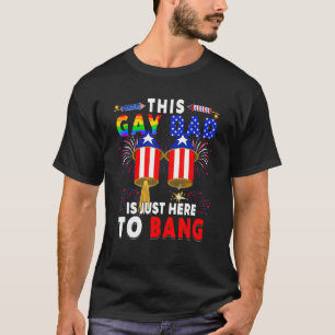 T-shirt Ce Père Gay Est Juste Là Pour Banquer Firework Ame