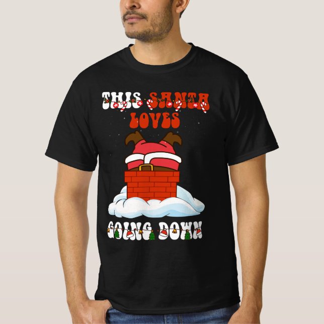 T-shirt Ce Père Noël Aime Chimney Chimney Drôle Christma (Devant)