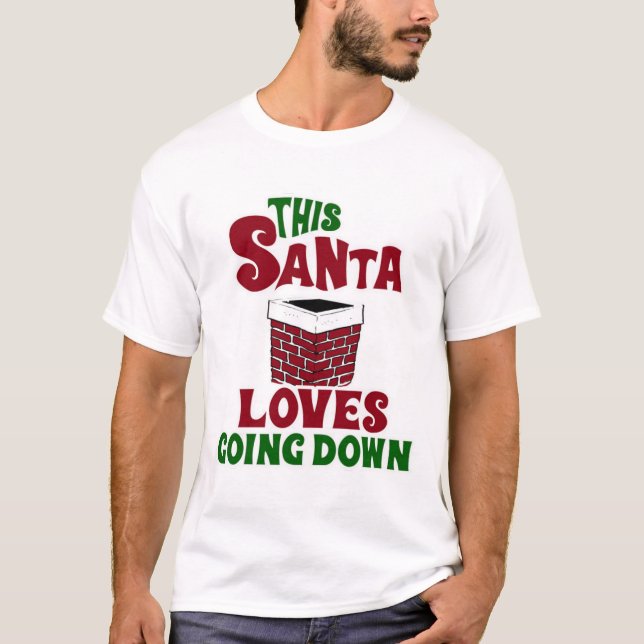 T-shirt Ce Père Noël Aime Descendre (Devant)