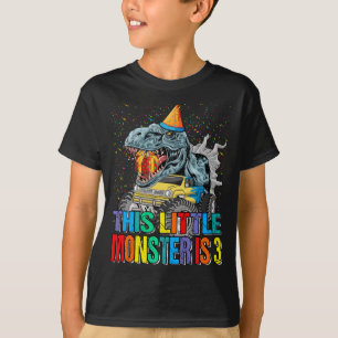 T-shirt Ce Petit Camion Monster Est 3E Anniversaire, 3 Ans