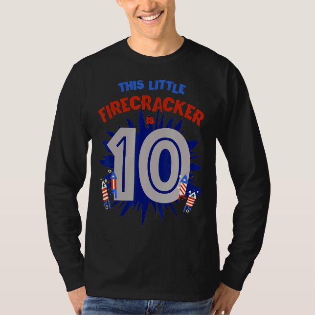 T-shirt Ce Petit Pirate Est Dix Garçon Fille 10e Naissance (Devant)