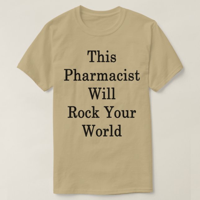 T-shirt Ce Pharmacien va vous secouer 1 (Design devant)
