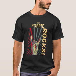 T-shirt Ce Poppie Rocks Vintage Retro Concert Les années 7