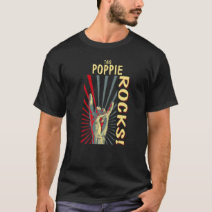 T-shirt Ce Poppie Rocks Vintage Retro Concert les années 7
