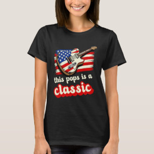 T-shirt Ce Pops Est Un Drapeau USA Classique Guitare Musiq