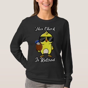 T-shirt Ce Pouce Est Retraité Retraite Pension Poulets