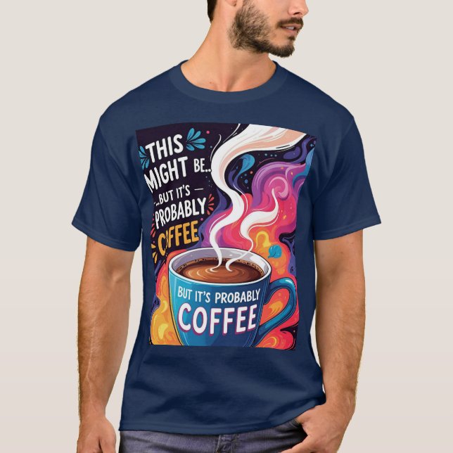 T-shirt Ce pourrait être du vin... Mais c’est probablement (Devant)