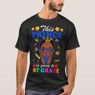 T-shirt Ce prince va en 1re année, rentrée scolaire A