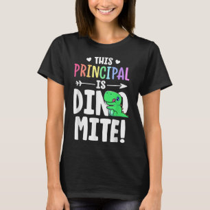 T-shirt Ce Principal Est Professeur Dynamique Dinosaur Pun