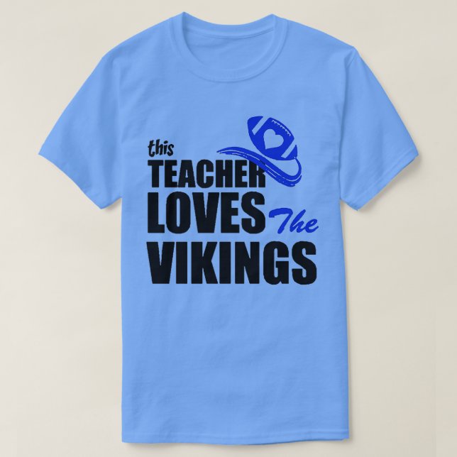 T-shirt Ce professeur adore les vikings (Design devant)