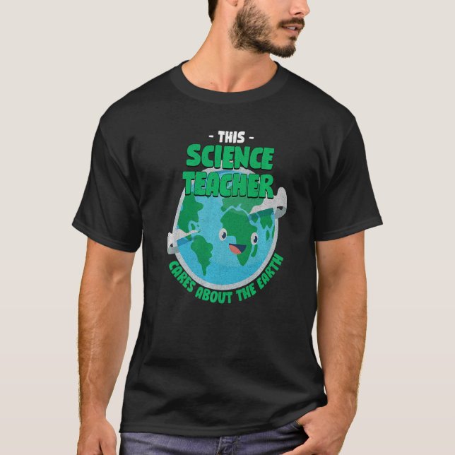 T-shirt Ce Professeur De Sciences S'Intéresse À La Nature  (Devant)
