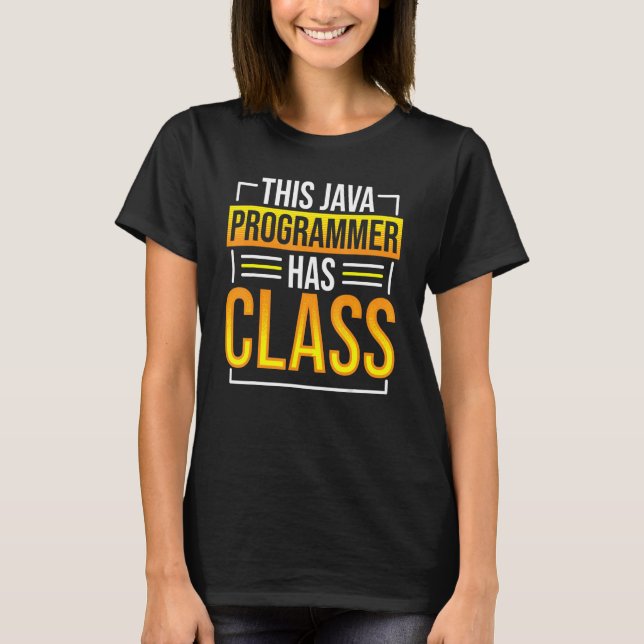 T-shirt Ce programmeur Java a un codage de programmation d (Devant)