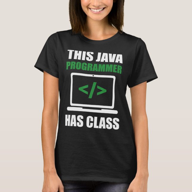T-shirt Ce programmeur Java a un codage de programmation d (Devant)