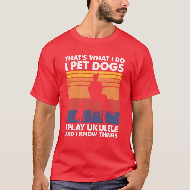 T-shirt Ce que je fais Chiens d'animaux de compagnie jouer (Devant)