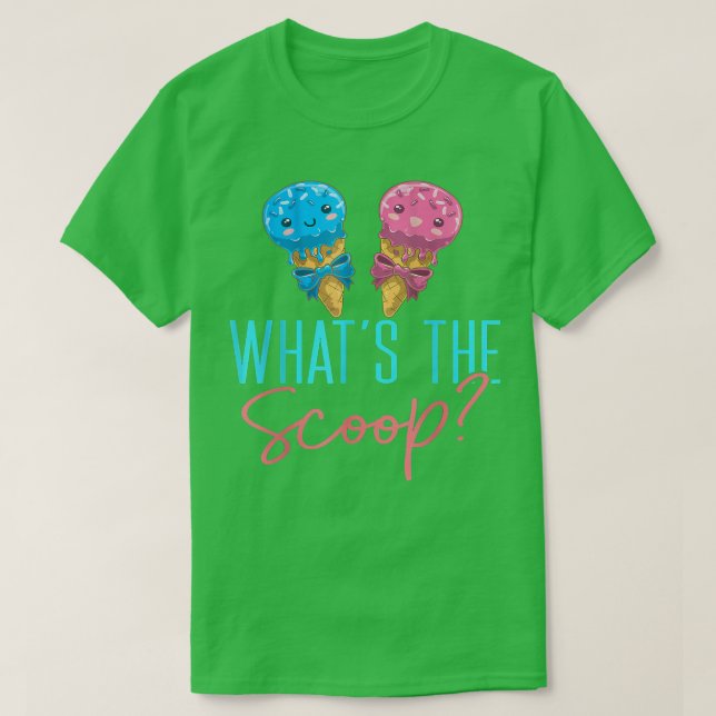 T-shirt Ce que la crème glacée Scoop Genre Reveal Party bé (Design devant)