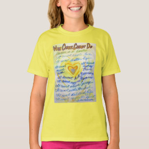 T-shirt Ce que le cancer ne peut pas faire Poem Angel T-sh