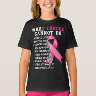 T-shirt Ce que le cancer ne peut pas faire rose Ruban Canc