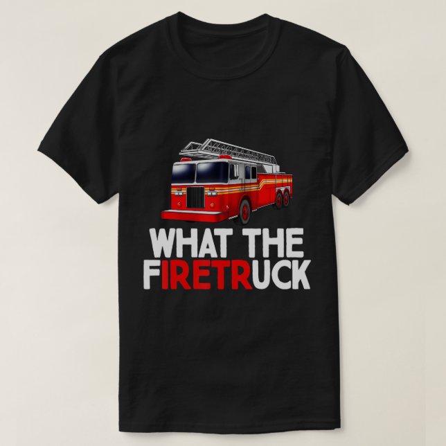 T-shirt Ce que le pompier de secours d'incendie de l'UCK d (Design devant)
