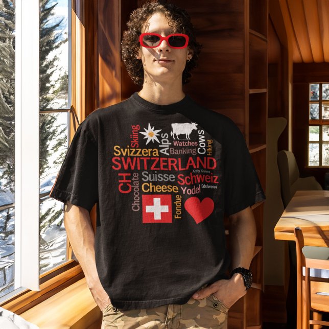 T-shirt Ce que nous aimons de la Suisse (Créateur téléchargé)