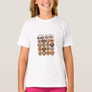 T-shirt Ce que nous apprenons de l'histoire noire