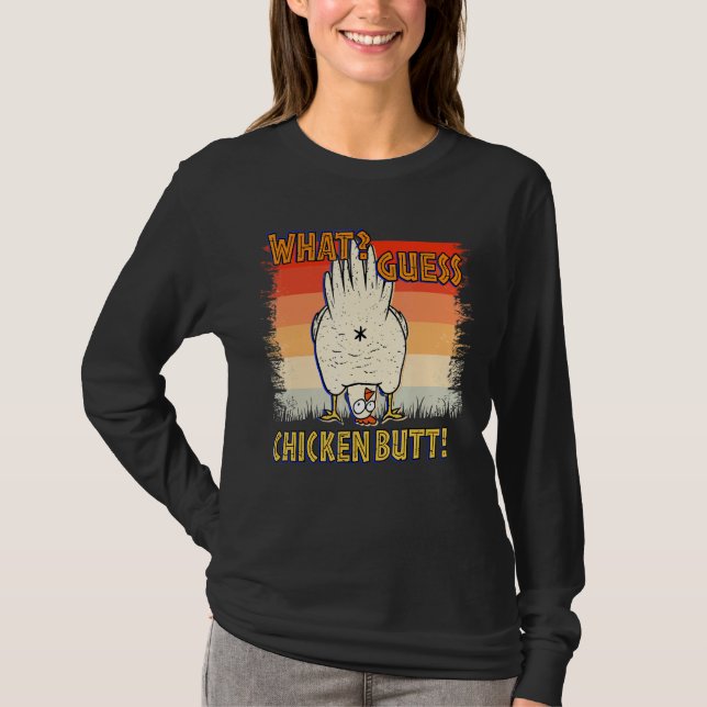 T-shirt Ce que vous devinez Poulets Beurre Animal Poulets  (Devant)