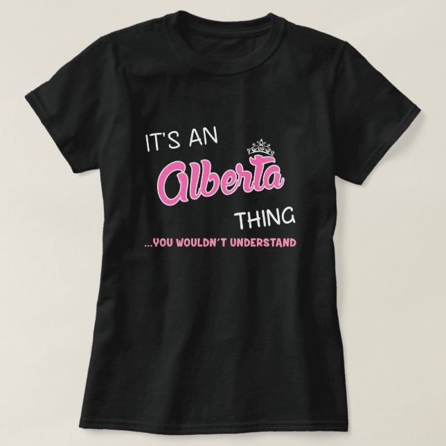 T-shirt Ce que vous ne comprendriez pas en Alberta (Design devant)
