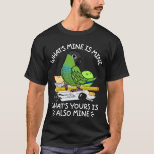 T-shirt Ce que vous voulez, c'est le perroquet de la mine