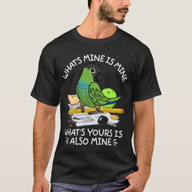 T-shirt Ce que vous voulez, c'est le perroquet de la mine  (Devant)