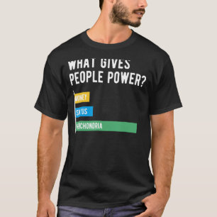 T-shirt Ce qui donne au peuple le pouvoir de la science Mi