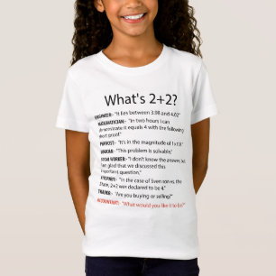 T-Shirt Ce qui est 2+2 ? Plaisanteries drôles de calembou